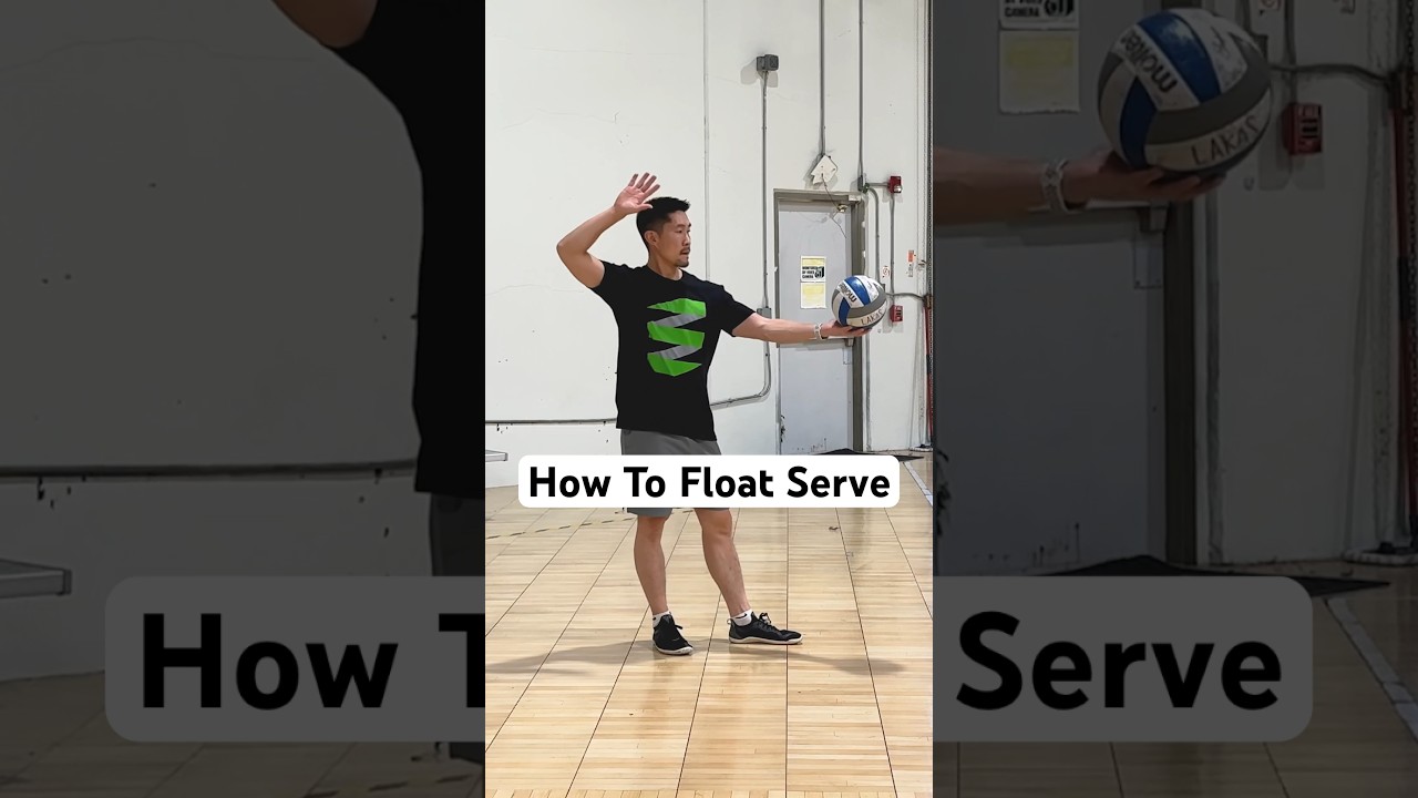 Learn the Overhand Float Serve technique step by step! #volleyballcoach #volleyballtraining