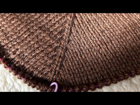 Schöne Raglanlinie - dichte Zunahme stricken