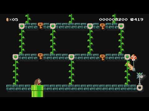 Donkey Kong by Diego - SUPER MARIO MAKER - NO COMMENTARY 1bi 1bj