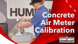 Concrete Air Meter Calibration Guide - Humboldt Services