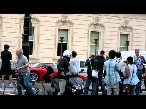 ferrari enzo arrives tubi exhaust super loud in London