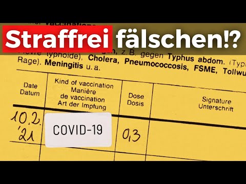 Impfausweis fälschen nicht strafbar! (Urteil)