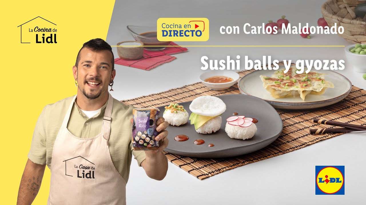 En DIRECTO Sushi balls y gyozas con Carlos Maldonado 🍣 🥠 | Recetas de Asia | Lidl España