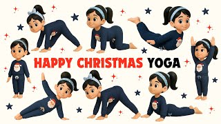 Lying Down Yoga for Kids | Calm, Flexibility & Relaxation | Yoga for Kids | Christmas - Jojo Yoga