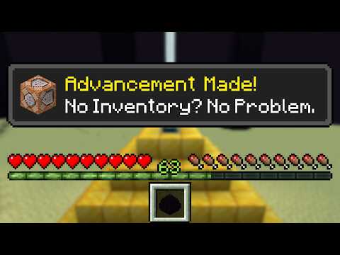 Speedrunning All Advancements With No Inventory