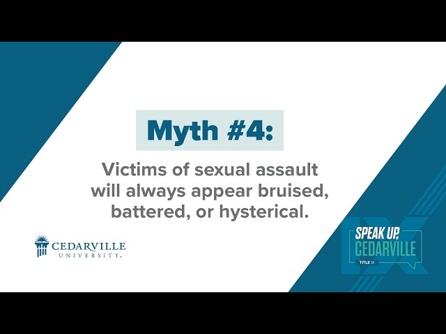 Thumbnail for video titled: Sexual Assault Awareness Month | Myth #4