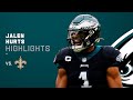 Jalen Hurts' Best Plays in Week 11 vs. Saints | NFL 2021 Highlights