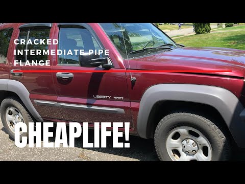 CHEAPLIFE! Jeep Liberty muffler and exhaust system REPAIR at HOME