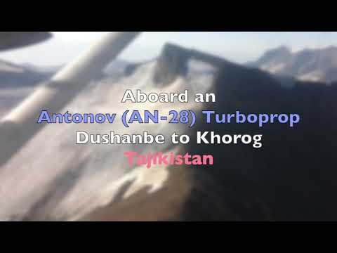 Flying from Dushanbe to Khorog, Tajikistan