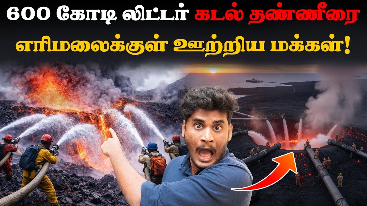 😱🤯எரிமலையை எதிர்த்து மனிதன் போட்ட மிகப் பெரிய சண்ட