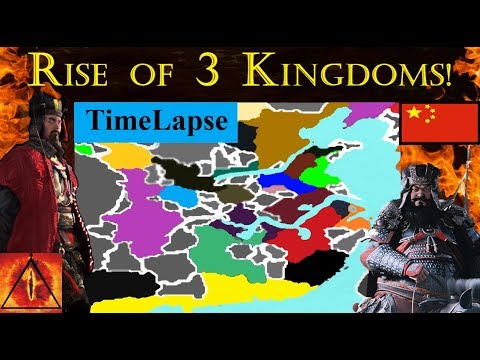 Rise of Three Kingdoms Total War TIMELAPSE! (A.I. Only)
