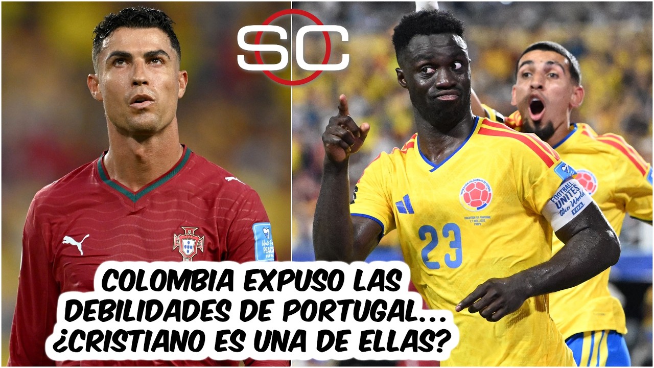 LA PORTUGAL DE CRISTIANO PREOCUPA. COLOMBIA mostró sus debilidades, ¿sigue CANDIDATO? | SportsCenter