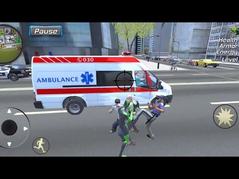 3 ) Rope Frog Ninja Hero Car Vegas - Funny Fight Gameplay ✨ Android Gameplay