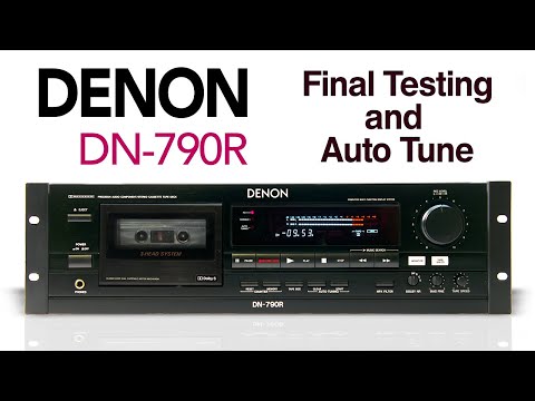 Denon DN-790R Demonstration of Auto Tuning and Bias Trim, Frequency Response, and Final Tests