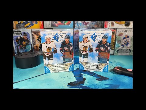 Upper Deck 2023-2024 SP Hockey Blaster Box Unboxing x2! Hunting Parallels & Rookies!