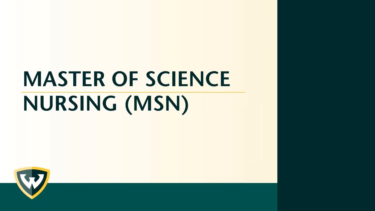 Master of Science in Nursing program overview