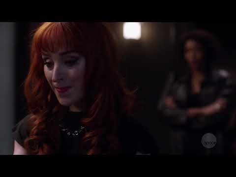 Supernatural 13x19 Rowena meets the reaper (Billie).