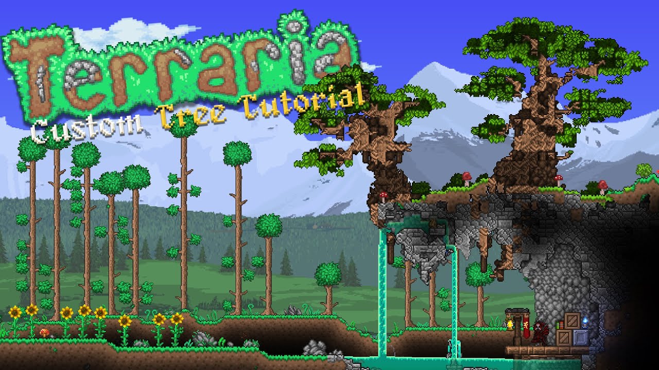 How to Make Custom Trees in Terraria! | Terraria 1.4.4 Building Tips!