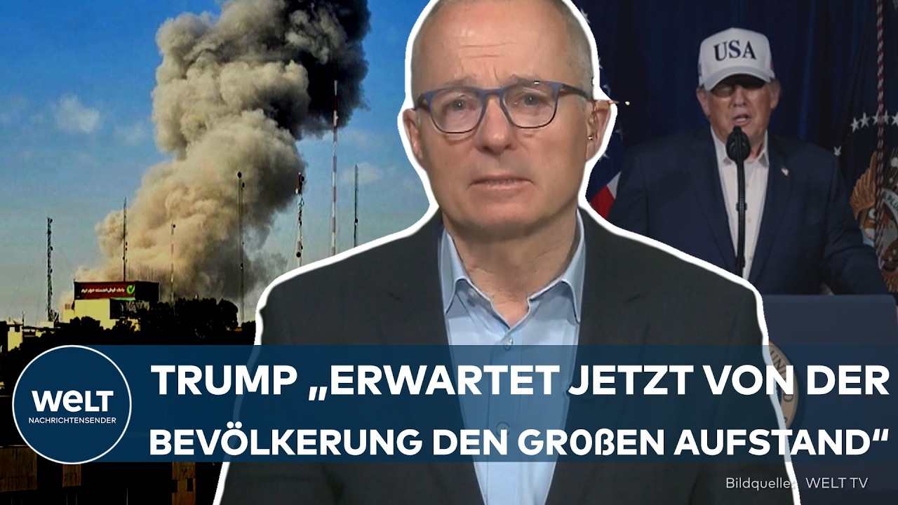 IRAN: Mehrtägige Bombardements – Trump ruft zum Umsturz auf! Regime ringt um Normalität