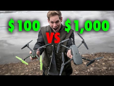$100 DRONE VS $1,000 DRONE!! Skyviper VS DJI Mavic Pro!