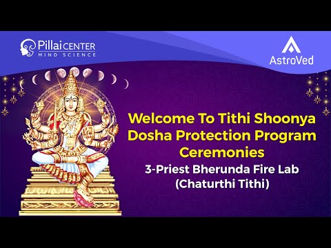 Welcome To Tithi Shoonya Dosha Protection Program Ceremonies 3-Priest Bherunda Fire Lab - 13/03/24