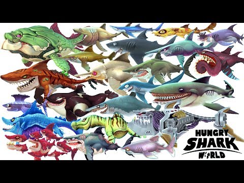 Hungry Shark World - All 29 Shark Unlocked 2019 + NEW UPDATE COMING SOON  | Android Gameplay [FHD]