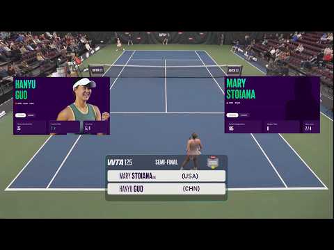 (8) Mary Stoina (USA) vs Hanyu Guo (CHN)   -  Game, Set, Match - greatly shortened!