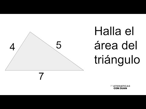 ÁREA DE UN TRIÁNGULO CONOCIENDO LOS LADOS. Fórmula de Herón