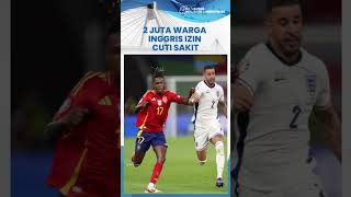 2 Juta Warga Inggris Ambil Cuti Sakit Tak Masuk Bekerja karena Kecewa Timnya Dikalahkan Spanyol