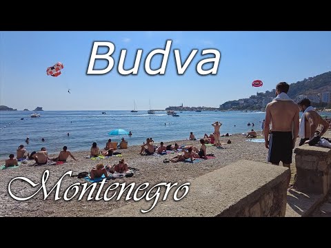 🌞Budva, Montenegro ⁴ᴷ,🌡T+30C°  - 4K, walking tour - travel guide