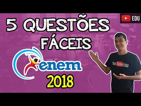 5 EASY QUESTIONS FROM ENEM 2018 (MATHEMATICS)