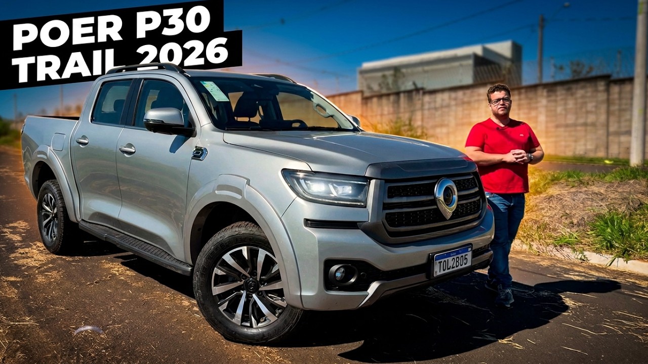 TESTEI A GWM POER P30 TRAIL 2026: MELHOR QUE HILUX?