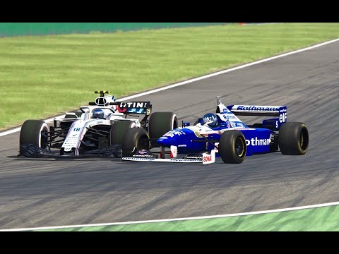 Williams F1 2018 vs Williams F1 1996 - Monza