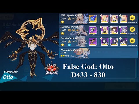 Red lotus D433 - False God: Otto (IMG buff) - PE (S0) HoS (S2, 3/4) TA (S1) - Dudu 2* - 830