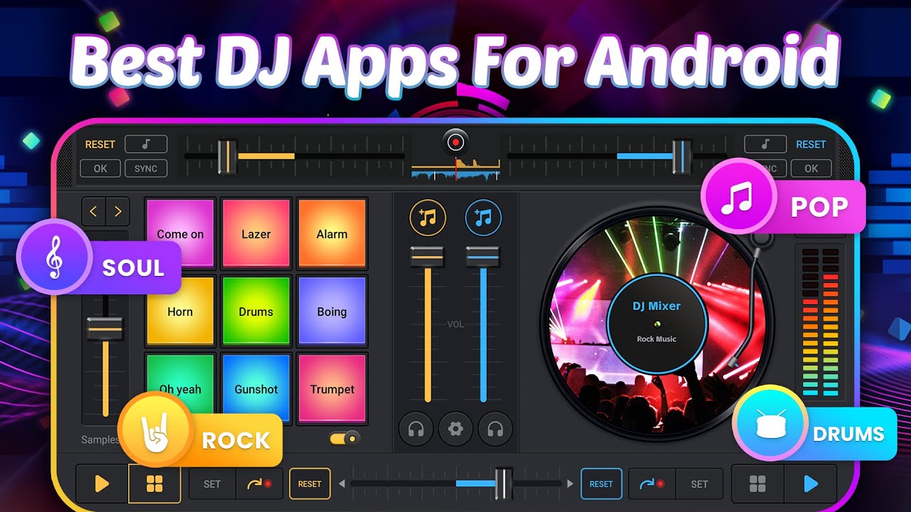 5 Best Free DJ Apps For Android 🔥 ✅ | DJ Mixer App | Best Dj App