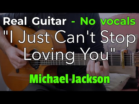 I Just Can't Stop Loving You – Michael Jackson (Acoustic Karaoke in C) | No Vocals • 100 BPM