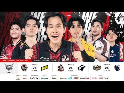 🔴 LIVE | MPL ID S17 | Regular Season Day 3 Week 5 | English