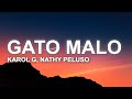 KAROL G, Nathy Peluso - GATO MALO (Letra/Lyrics)