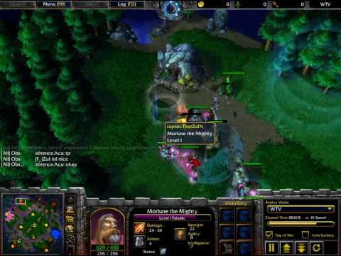 Warcraft 3 ThorZain vs Vortix on Turtle Rock Part 2
