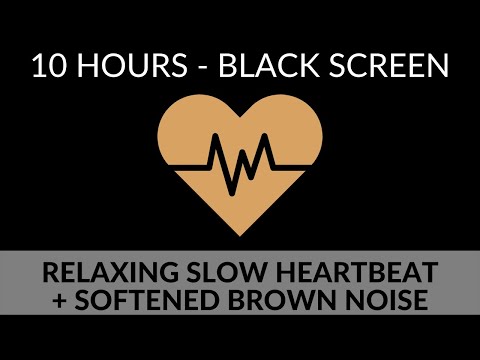 SOFTENED BROWN NOISE AND SLOW HEARTBEAT SOUND EFFECT