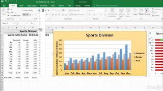 Download the video "Microsoft Excel 2016 : Work with chart text in Microsoft Excel 2016"