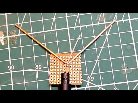 diy 1.2 - 1.3 ghz dipole antenna vtx light weight #matek #fpv #rcplane #diy #antenna #longrange