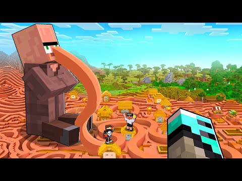 Villager's Nose Grows Every Minute in Minecraft!