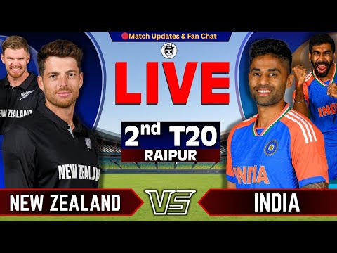 🔴INDIA vs New Zealand, 2nd T20 | Live Cricket match Today | Score & Commentary |  IND vs NZ Live