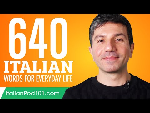 640 Italian Words for Everyday Life - Basic Vocabulary #32