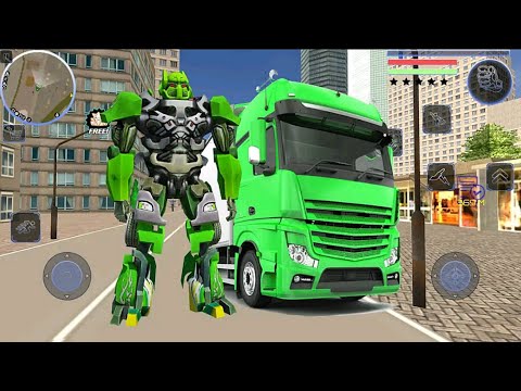 Robot Truck Transformer US Police - Robot War Game - Android Gameplay