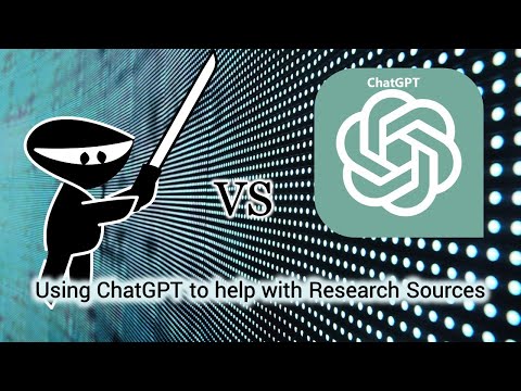 Using ChatGPT to help with Research Sources