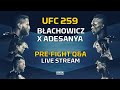 UFC 259: Blachowicz vs. Adesanya Pre-Fight Q&A LIVE Stream - MMA Fighting