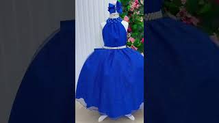 Vídeo de Vestido Longo Infantil Âmbar Azul Royal