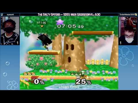 Salty Spitoon Melee #16 Loser Finals - TinderMaster3000 (fox) vs oyasumi (marth)